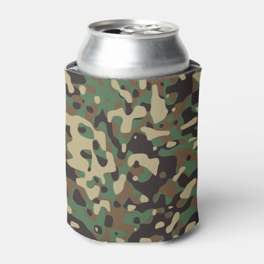 Zeer wollen jager Style Woodland Camo Pattern Blikjeskoeler (Blikje Voorkant)