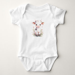 Zeer zoet Schattige Baby Koe kalf Romper