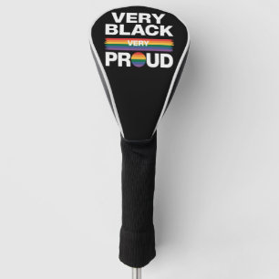 Zeer zwart zeer trots Zwarte homoproudiedag LGBT P Golfheadcover