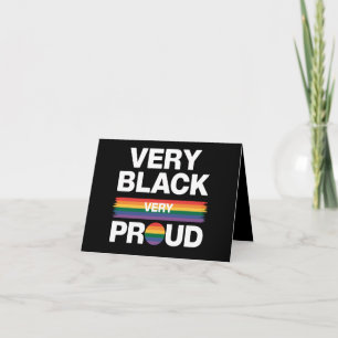 Zeer zwart zeer trots Zwarte homoproudiedag LGBT P Kaart