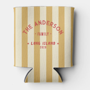 Zeereinig Zand Zonsopgang Strepen & Familienaam Blikjeskoeler