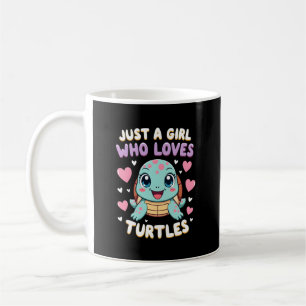 Zeereptiel Schildpad Liefhebbers Gewoon Een Meisje Koffiemok