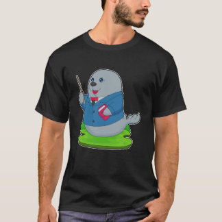 Zeeroverleraar Boek School vrienden T-shirt