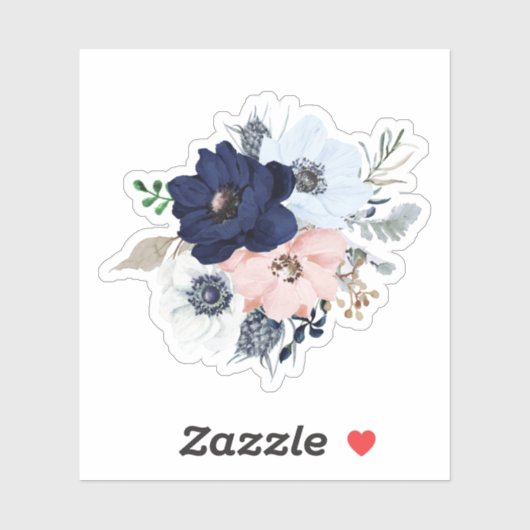 Zeesbloemen bouquet sticker (Vel)