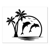 Zeescape Jumping Dolphins Rubber Stamp Rubberstempel (Afrduk)