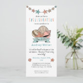 Zeeschelp Afstudeerders Afscheidsfeest Kaart (Staand voorkant)