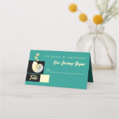 Zeeschelp en harten, strand bruiloft (Voorkant)