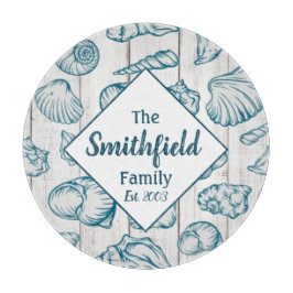 Zeeschelp- en zeebrasem Kiekenhuis Nautische famil Snijplank