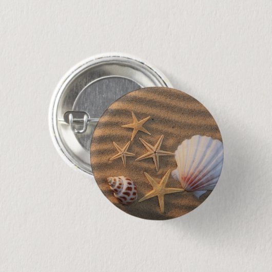 Zeeschelp en zeeduivel ronde button 3,2 cm (Voorkant /achterkant)