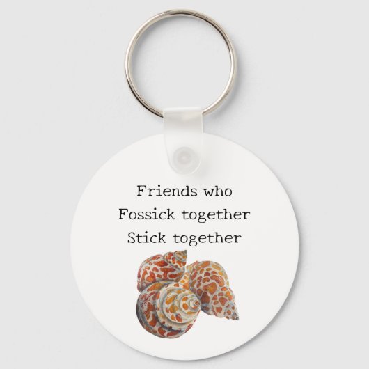 Zeeschelp/Fossickers Sleutelhanger (Voorkant)