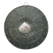 Zeeschelp in het zand: een zout souvenir dartbord (Voorkant)