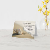 Zeeschelp, je stem brengt me troost kaart (Gele Bloem)