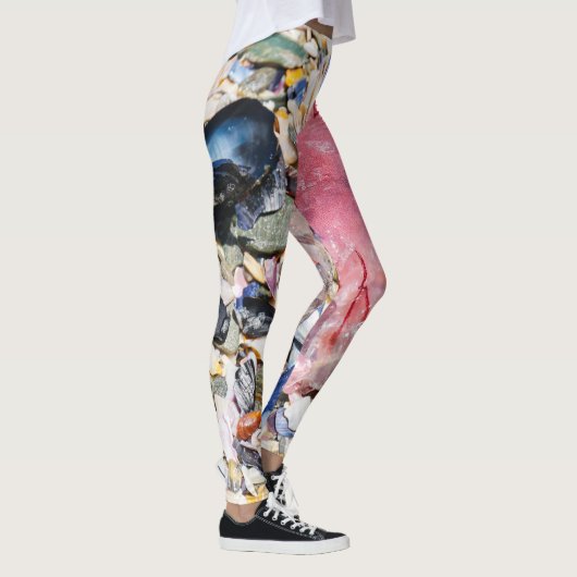 Zeeschelp Jellyfish Ocean Beach Uitzicht Leggings (Rechts)