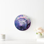 Zeeschelp tropische opaal moeder van parel look pa ronde klok (Huis)