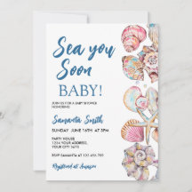 Zeeschelp Zie je binnenkort Baby Shower