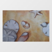 Zeeschelpen aan de kust raamsticker (Vel)