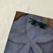 Zeeschelpen aan de kust strandlaken (In situ)