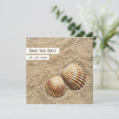 Zeeschelpen - Bewaar de datum aankondiging (Staand voorkant)