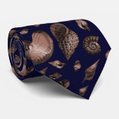 Zeeschelpen Deep Blue Stropdas (Opgerold)