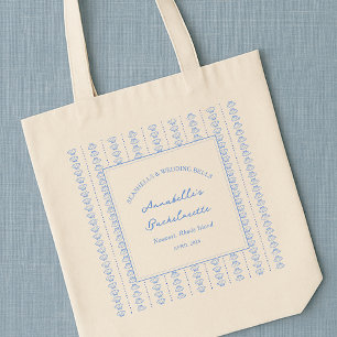 Zeeschelpen en Trouwbellen Bruidsdouche Strand Tote Bag