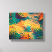 Zeeschelpen en Zand Canvas Print (Voorkant)