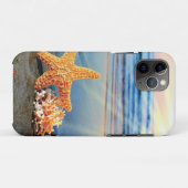 Zeeschelpen en zeesterkreeft op het strand Case-Mate iPhone case (Achterkant (horizontaal))