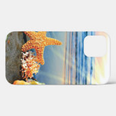 Zeeschelpen en zeesterkreeft op het strand Case-Mate iPhone case (Achterkant (horizontaal))
