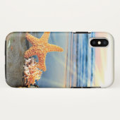 Zeeschelpen en zeesterkreeft op het strand Case-Mate iPhone case (Achterkant (horizontaal))