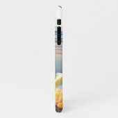 Zeeschelpen en zeesterkreeft op het strand iPhone hoesje (Linkerkant)