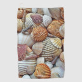 Zeeschelpen Golfhanddoek (Voorkant)