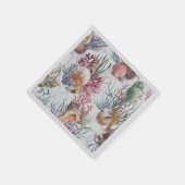 Zeeschelpen koraal Papier Servet (Hoek)