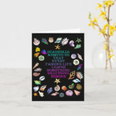 Zeeschelpen Notecard Kaart (Gele Bloem)