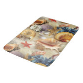 Zeeschelpen op het strand badmat (Gekanteld)