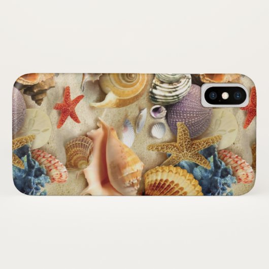 Zeeschelpen op het strand Case-Mate iPhone case (Achterkant (horizontaal))
