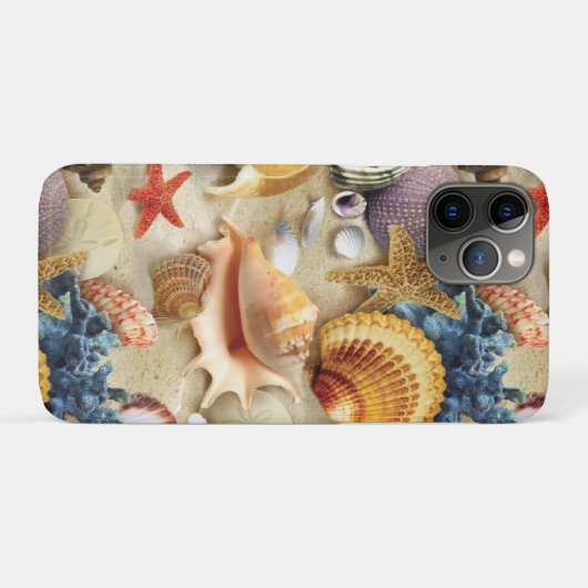 Zeeschelpen op het strand Case-Mate iPhone case (Achterkant (horizontaal))