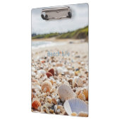 Zeeschelpen op het strand klembord (Links)