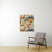 Zeeschelpen op het strand wandkleed (In situ)