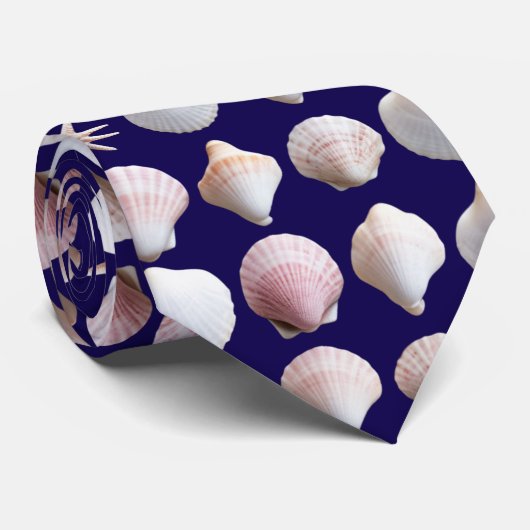 Zeeschelpen Stropdas (Opgerold)
