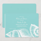 Zeeschelpen Uitnodiging (Voorkant / Achterkant)