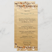 Zeeschelpen Zandzeesterren Driftwood Tropisch Menu (Voorkant / Achterkant)