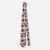 zeeschelpen, zeewier, zeewier, zeeschelpdieren stropdas (Voorkant)