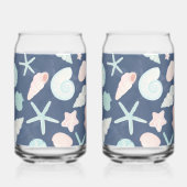 zeeschelpenpatroon blikvorm glas (Achterkant)