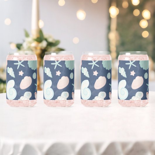 zeeschelpenpatroon blikvorm glas (Insitu (Huwelijk))