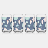 zeeschelpenpatroon blikvorm glas (Links)