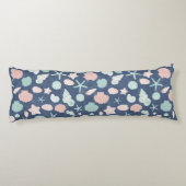 zeeschelpenpatroon lichaamskussen (Achterkant)