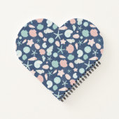 zeeschelpenpatroon notitieboek (Achterkant)