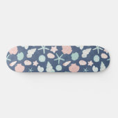 zeeschelpenpatroon skateboard (Horizontaal)
