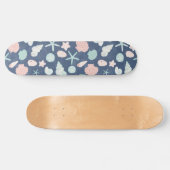 zeeschelpenpatroon skateboard (Horizontaal)