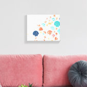 zeeschelpstrand canvas afdruk (Insitu (Woonkamer))