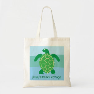 Zeeschildpad aangepaste boodschappentas tote bag